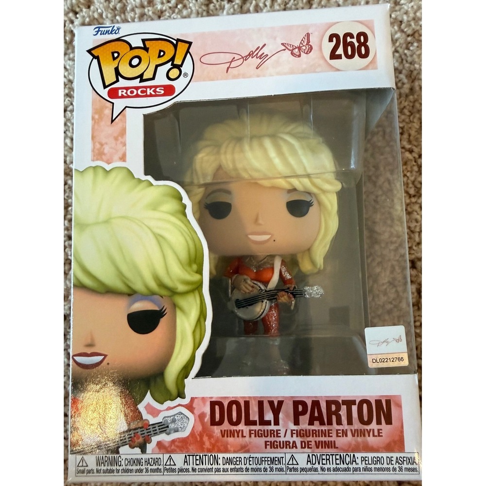 Funko Pop Rocks Dolly Parton 351 Diamond Exclusive  Vinyl Figure